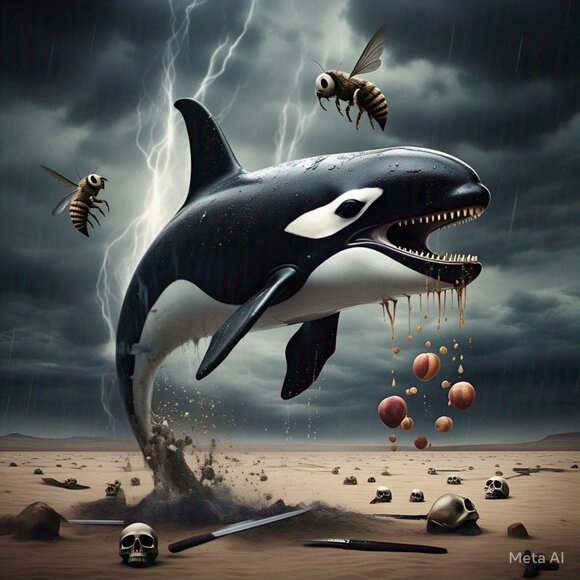 URBAN POP ABSTRACT EXPRESSIONISM SURREAL ART PRINTS 🧛♀️👸🧛♂️🤴🤑👺🧜♀️🧜♂️ - Picture 5 of 15